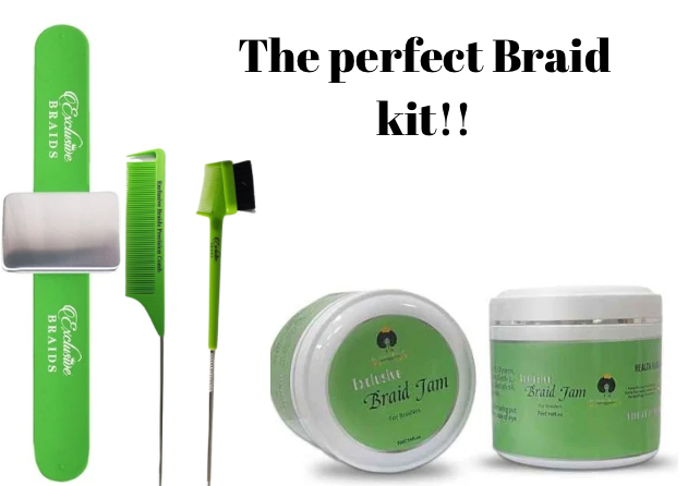 Braid kit shaping and molding. Shine, define, protein-rich, megahold,no wax, no grease, no alcohol, no flaking.