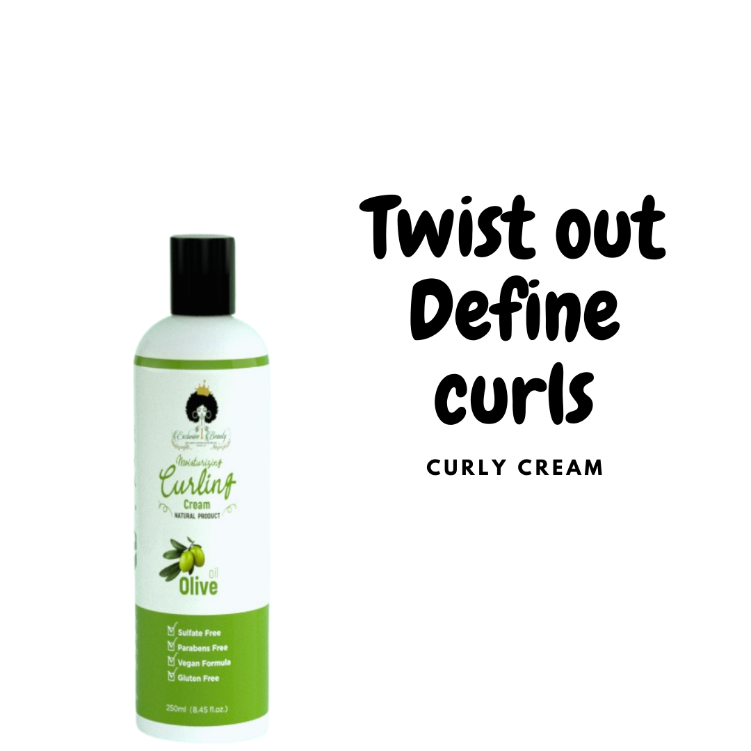 Twist-Out Curly Cream Gives excellent curls definition without a crunchy hard feels.