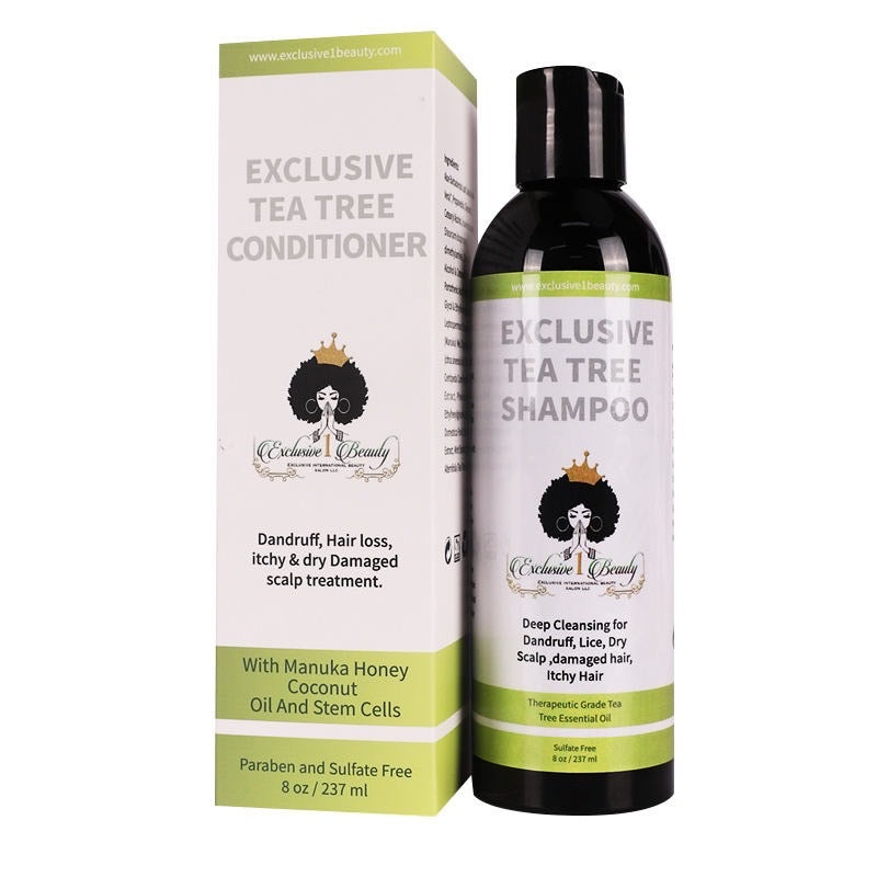 The Tea Tree set shampoo and conditioner Dry & Itchy Scalp leaves the hair clean, soft manageable. Excellent for all hair types.